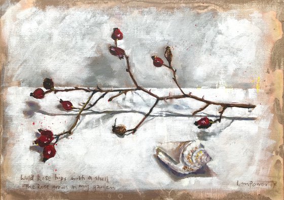 ‘Wild Rose hips with a shell’