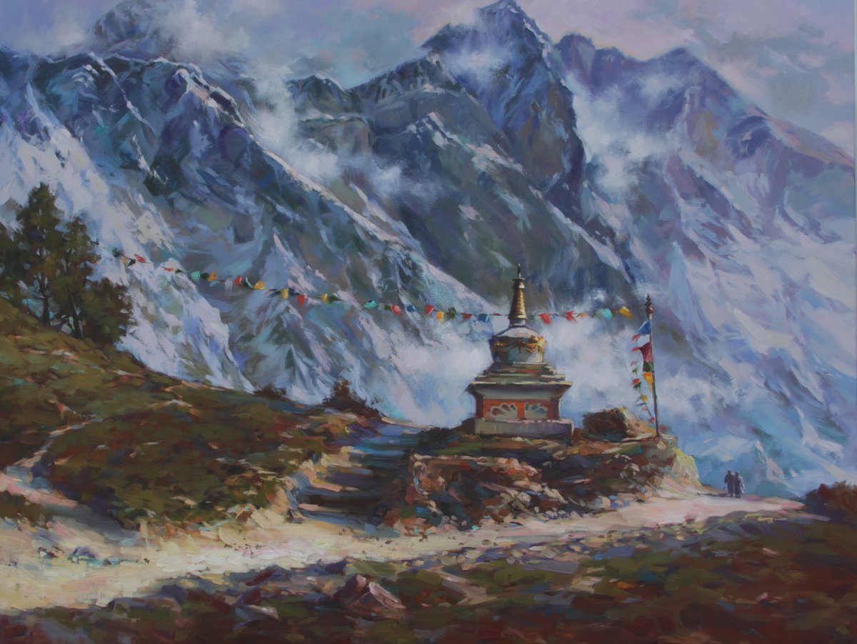 Among the Clouds Tibet by Natalia Kakhtiurina