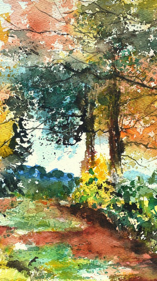 Autumnal path by Pol Henry Ledent