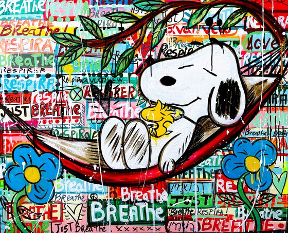 Just Breathe (81x100cm) Ready to hang