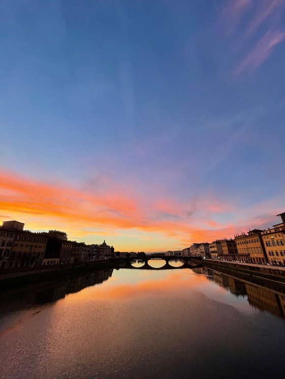 WL#123 Red sunset in Florence