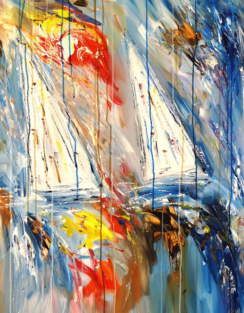 Stormy Sailing Regatta L 2 by Peter Nottrott