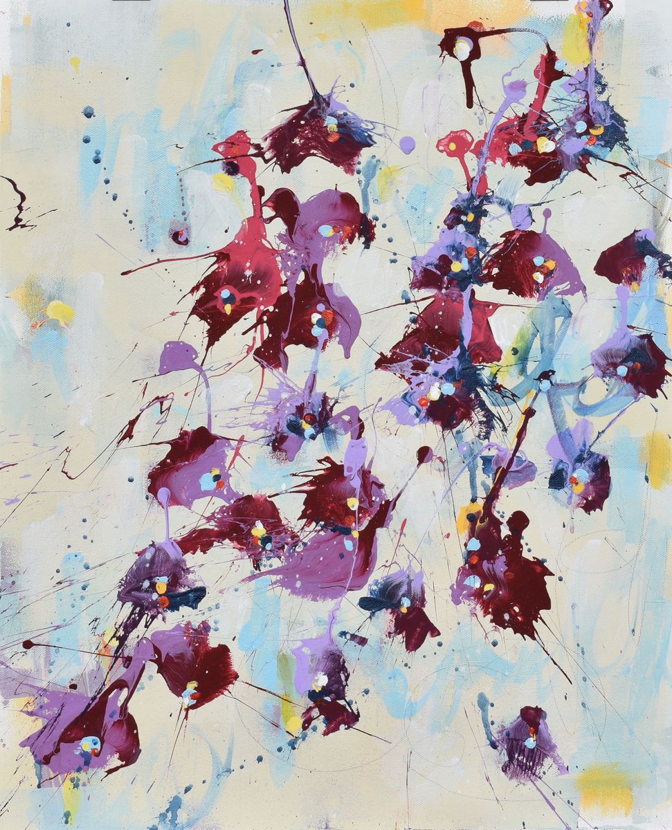 A Dream Of Irises By Cynthia Ligeros, 16 X 20, Artwork For Sale On Artfinder