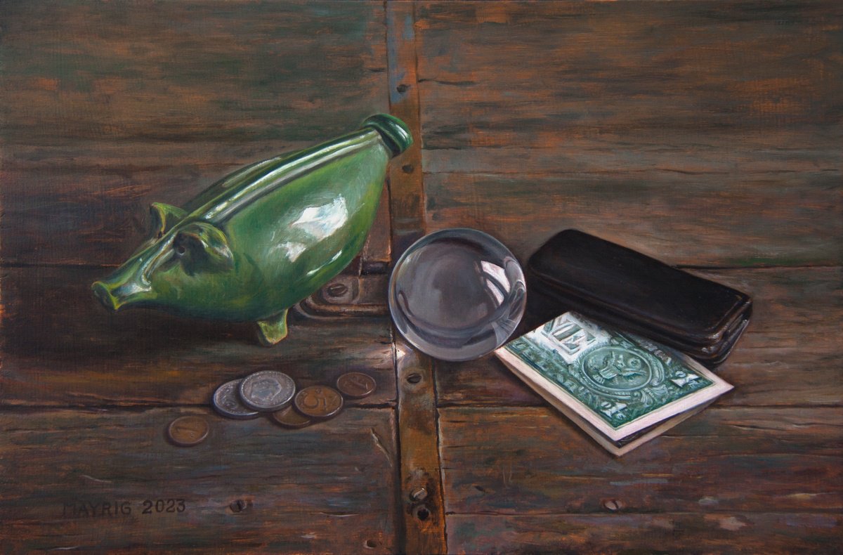 Photorealistic Oil Painting , Rich Future By Mayrig Simonjan, 16 X 11, Artwork For Sale On Artfinder