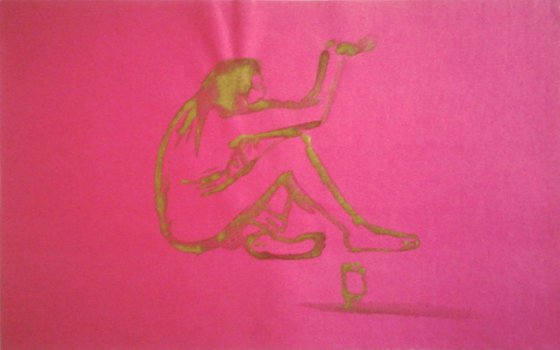 Seated figure