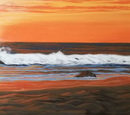 Sunset Wave. by Zoe Adams
