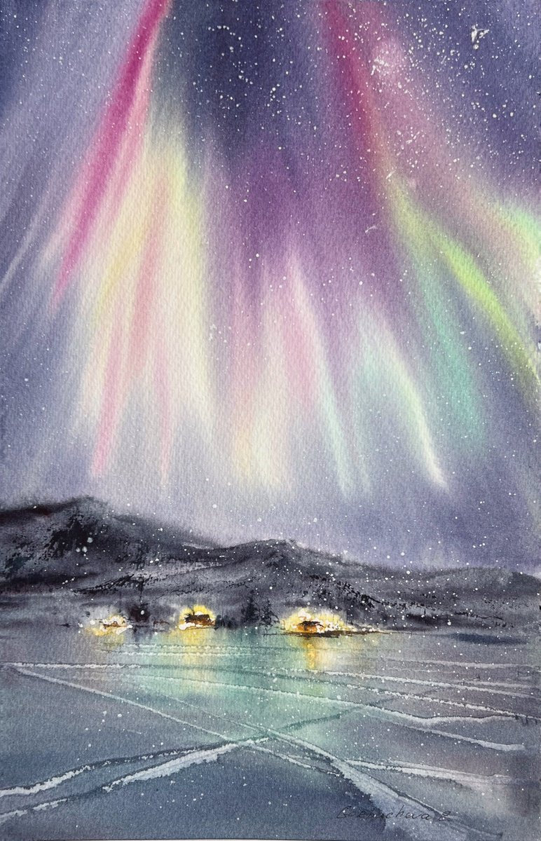 Northern lights #4 by Eugenia Gorbacheva