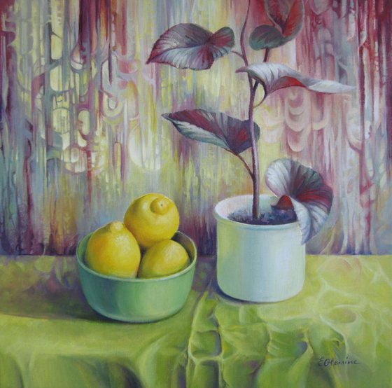 Still life with lemons