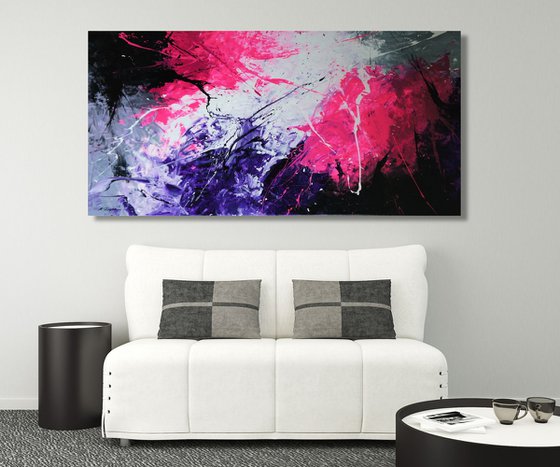 Color Storm I (200 x 100 cm) XXXL (80 x 40 inches)