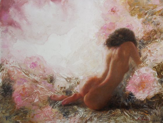 В обятьях цвето.Анна Добродий