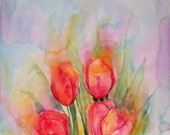 Vibrant Tulips