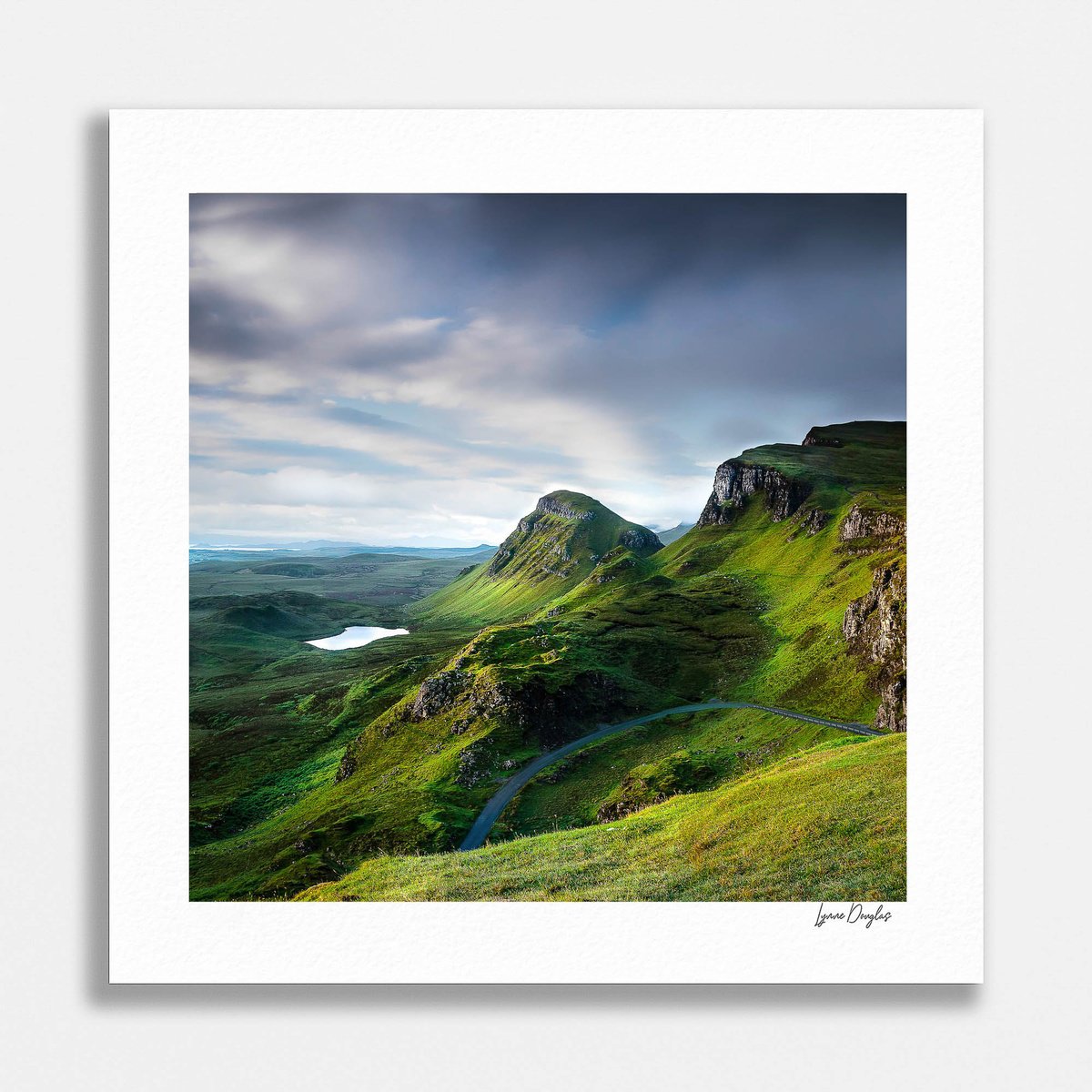 Impressionistic Landscape Photograph By Lynne Douglas, 24 X 24", Land Of Giants, Original Artwork