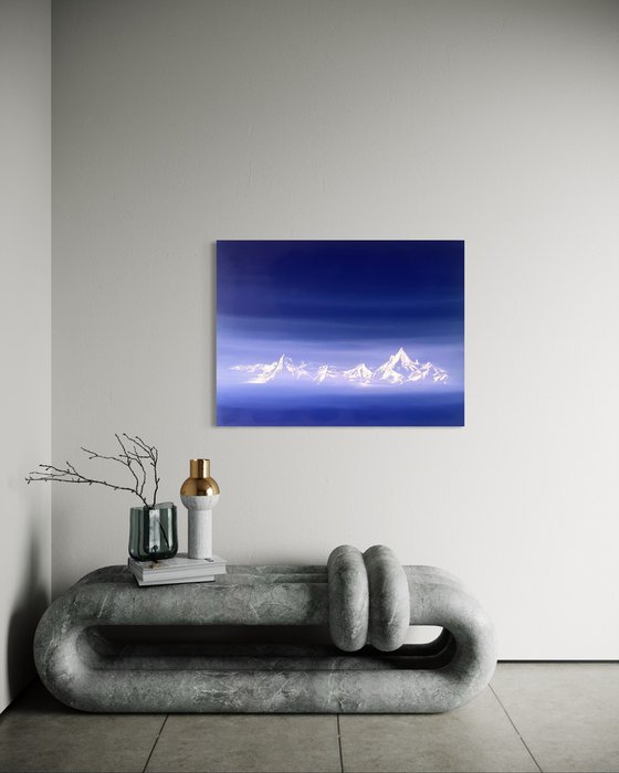 Annapurna in Blue