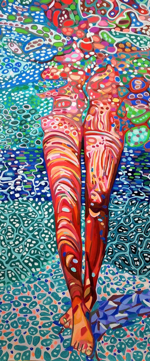 Underwater No11 / 100 x 70 cm by Alexandra Djokic