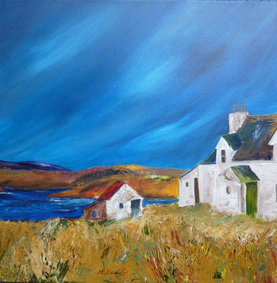 Croft at Loch Seaforth - A Scottish Landscape