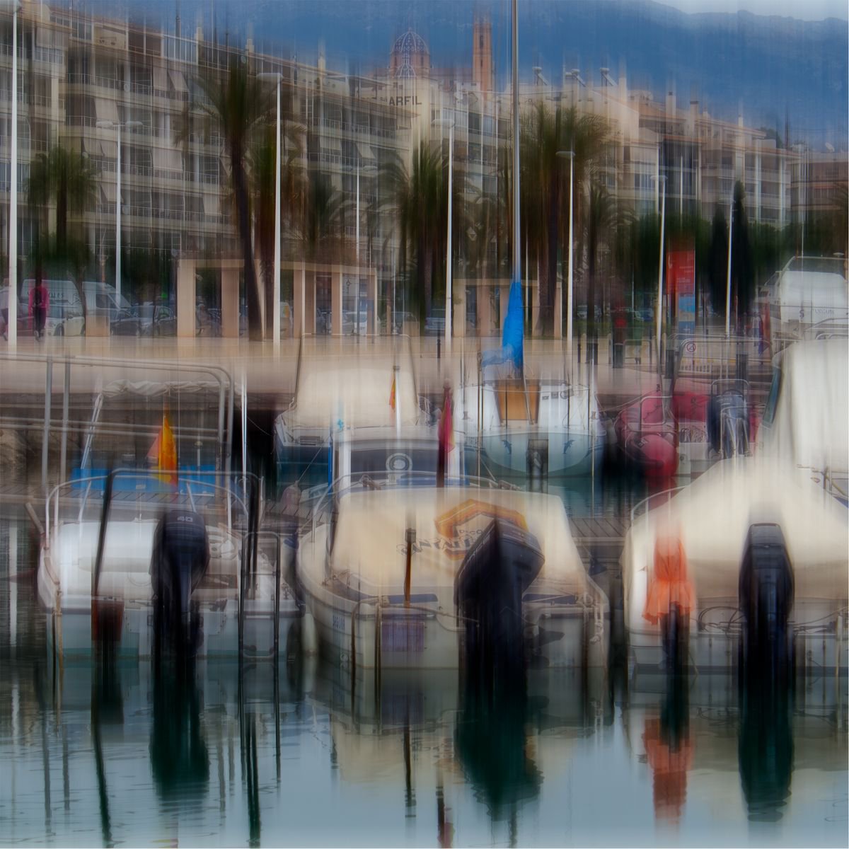 Boating Marina #3 Limited Edition 1/50 10x10 inch Photographic Print. by Graham Briggs