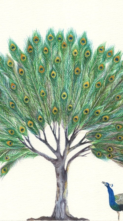 Peacock feather tree by Shweta  Mahajan