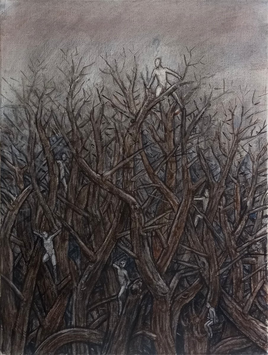 Illustrative Botanical Painting By Paolo Beneforti, 12 X 16", The Champion, Original Artwork