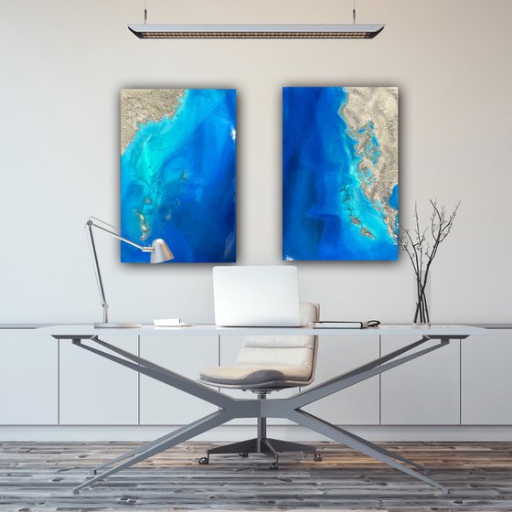 True blue - ocean painting