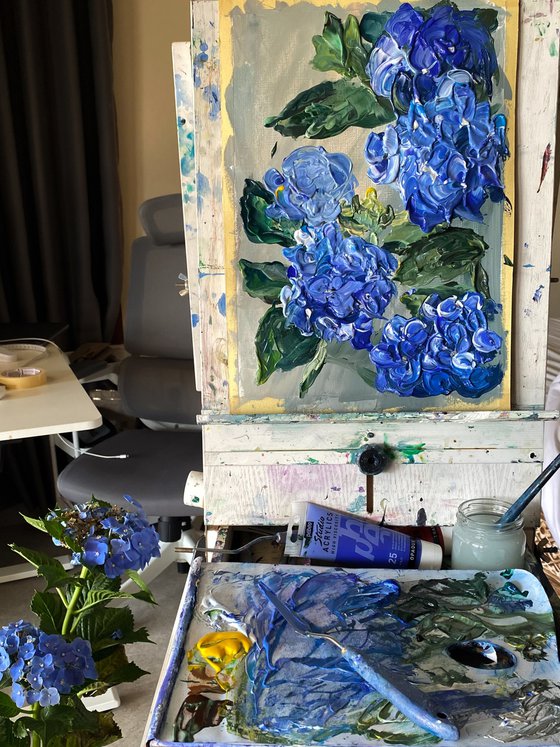 Cobalt Hydrangea Study — Bedugul Bali
