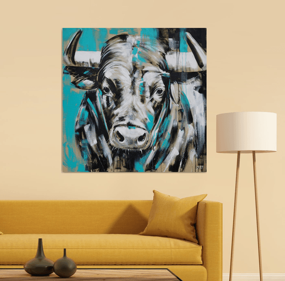 TAURUS #8 – Close up portrait of a bull