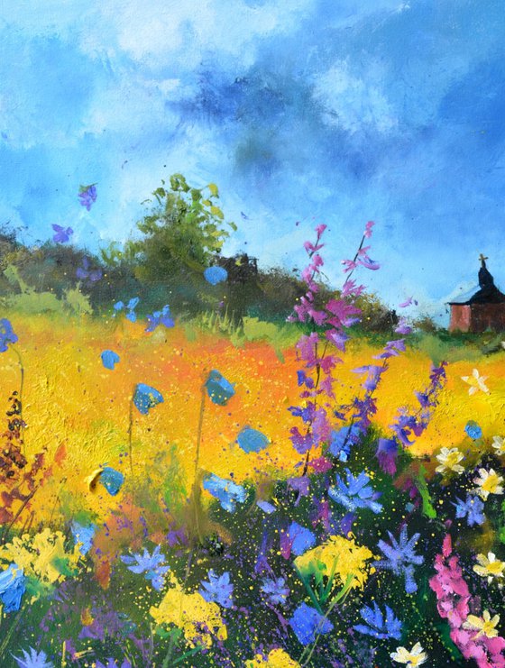 Old chapel in summer
