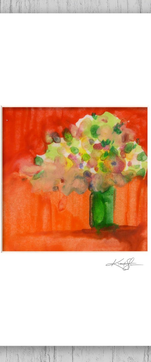 Encaustic Floral 56 by Kathy Morton Stanion