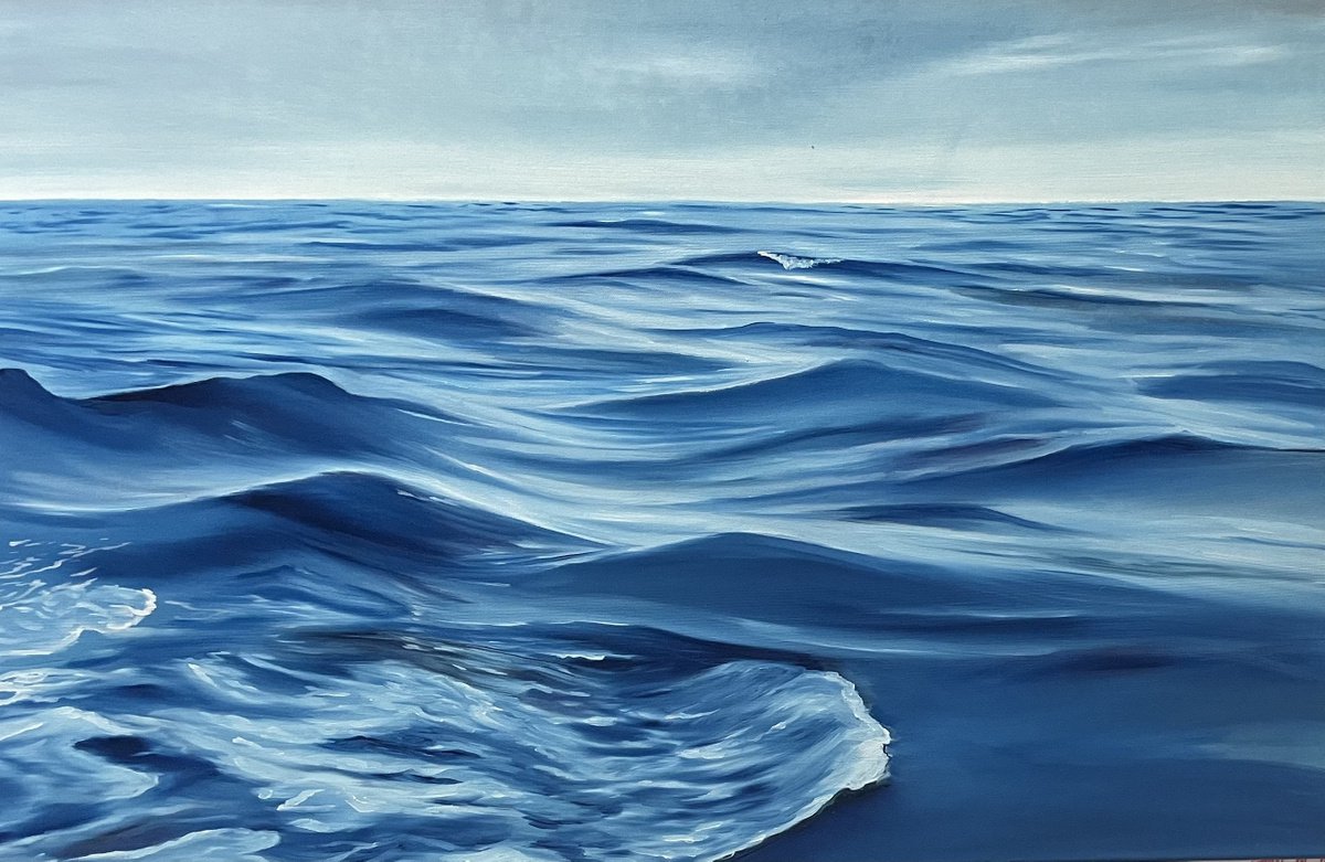 Time to Reflect - ocean waves sea coastal seascape by Alanah Jarvis