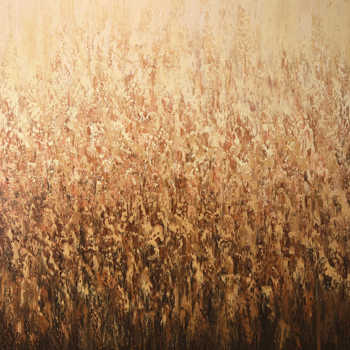 Expressive Abstract Acrylic Painting By Suzanne Vaughan, 40 X 40", Light Field - Abstract, Original Artwork