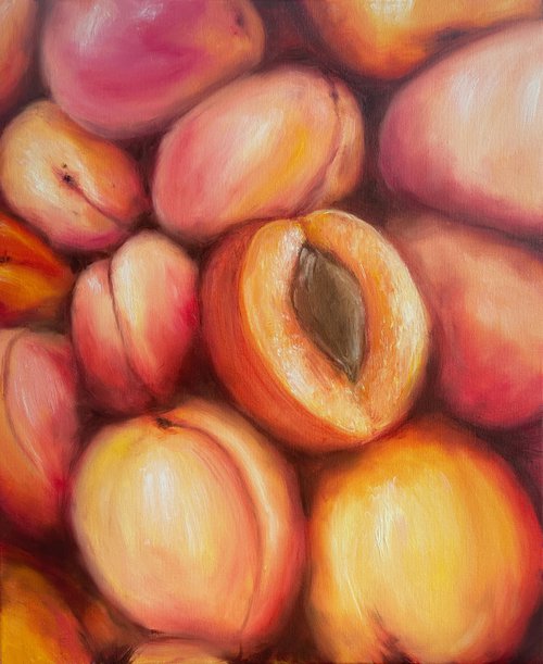 Sweet Peaches, 50 х 60 cm, oil on canvas by Marina Zotova