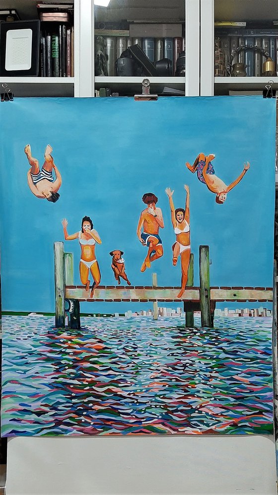 Jump / 110 x 90 x 0.1 cm