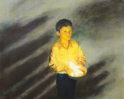 Boy with the light by Som Datta