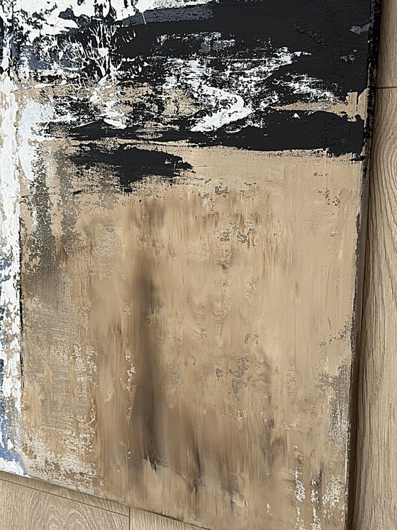 Neutral Beige Blue Large