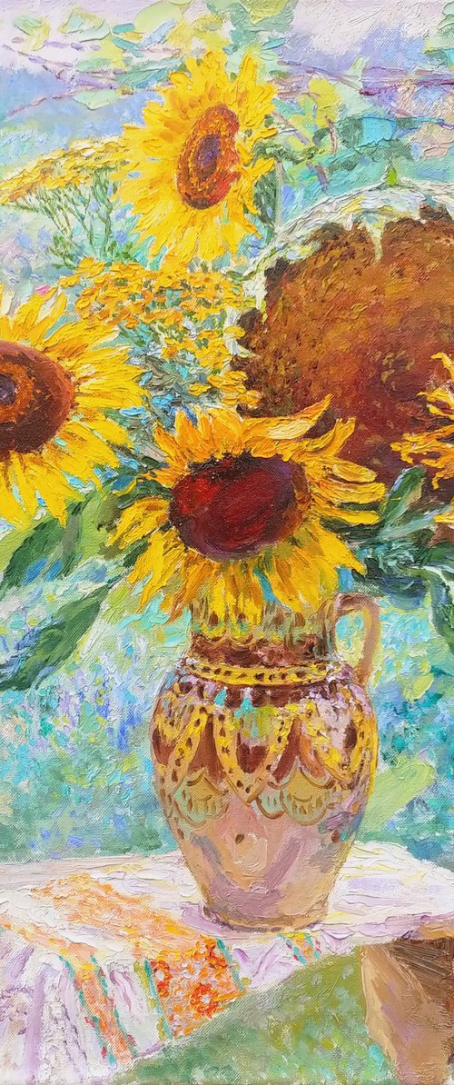 Sunflowers. by Svitlana Gunchenko