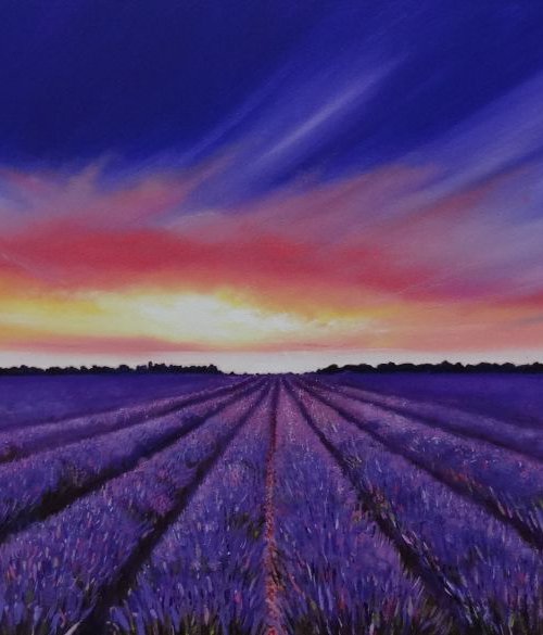 Lavender Days (Reserved) by Mel Davies Original Art