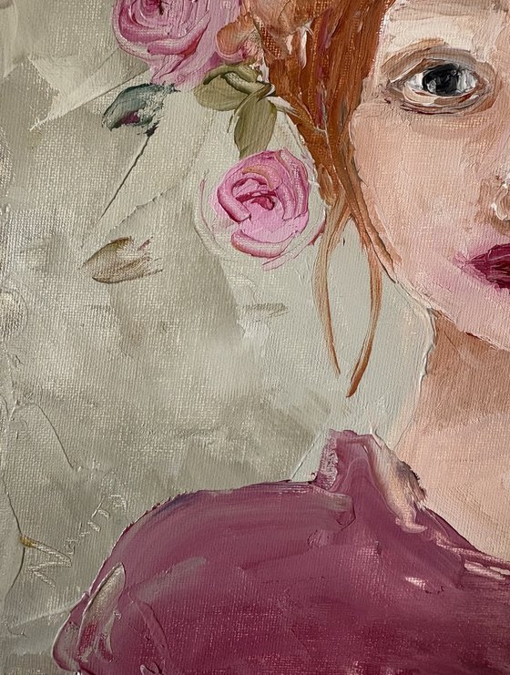 Spring Floral Crowned Muse Portrait