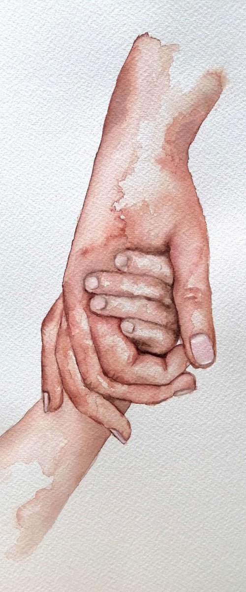 Holding hands III by Mateja Marinko