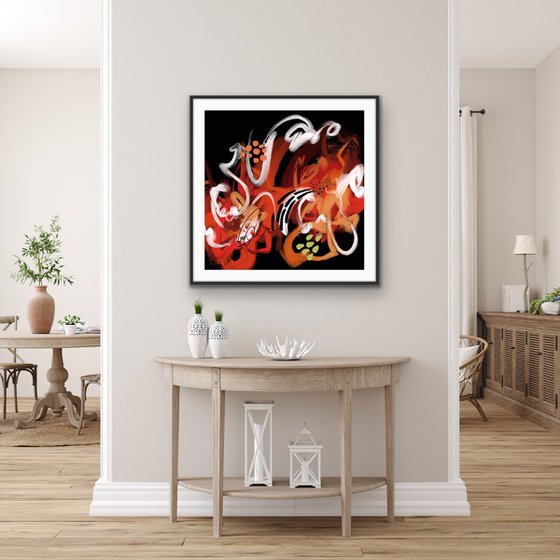 Light my fire - Abstract artwork - Limited edition of 1