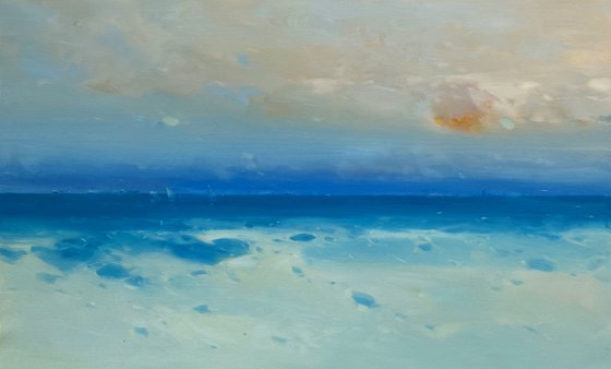 Pacific Coast, Original oil painting, Handmade artwork, One of a kind