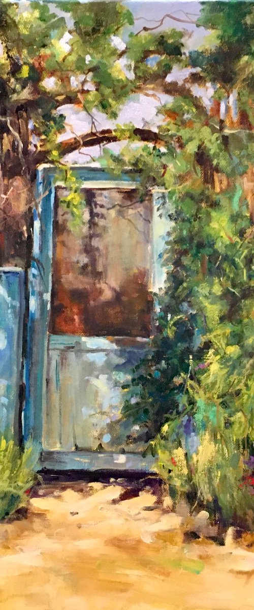 Garden door by Sandra Burnett