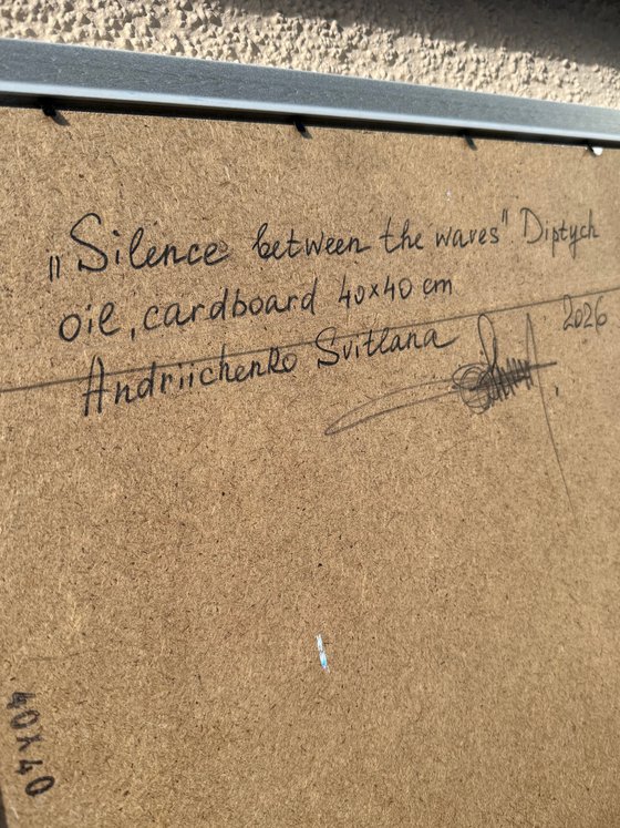 Silence between the waves. Diptych