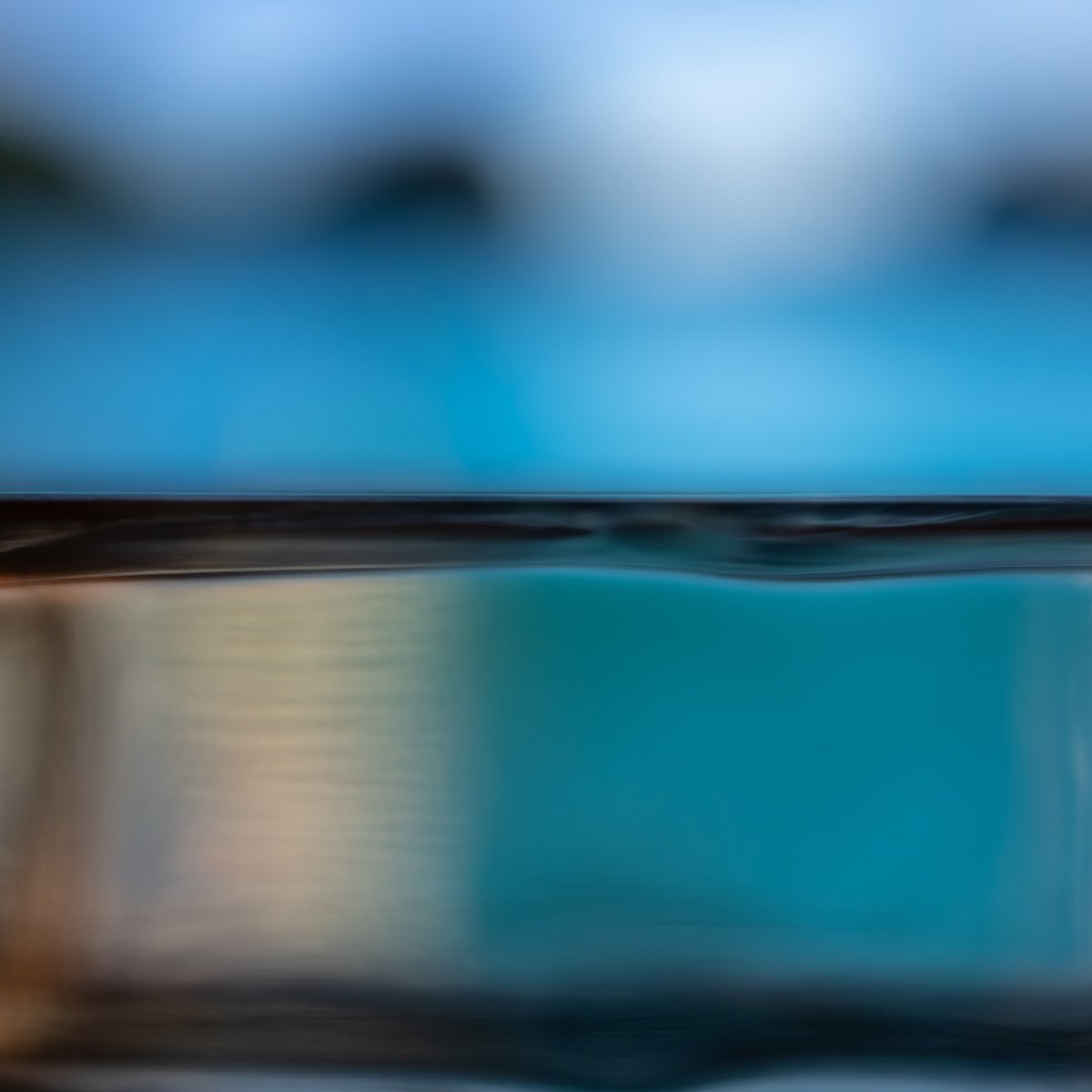 Abstract Landscape Photograph By Sven Pfrommer, 41 X 41", Fluid Horizon Xxvii - Seascape Photoart, Original Artwork