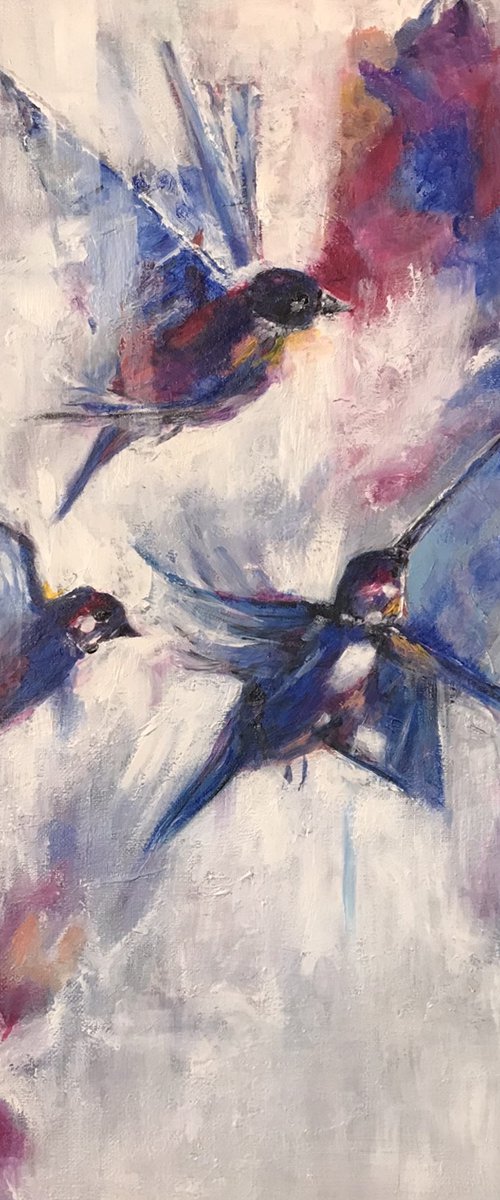 Flying Birds by Krystyna Przygoda