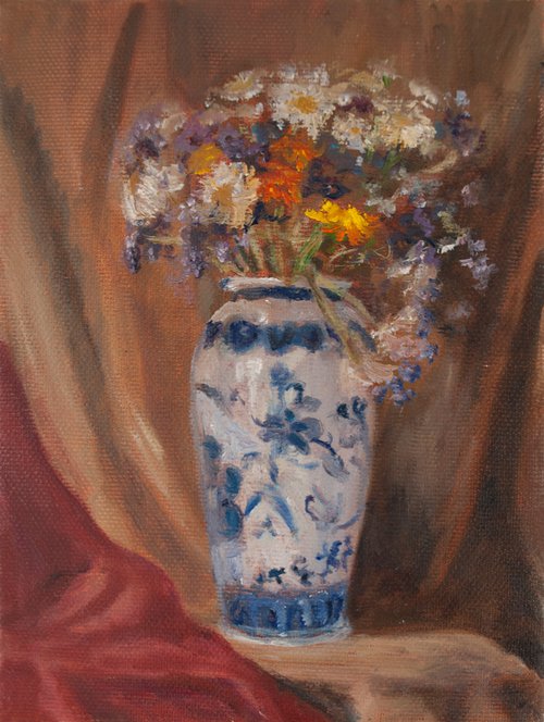 Small Flower Bouquet I by Nikola Ivanovic