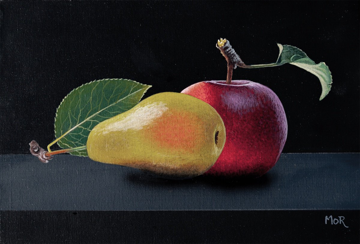 Pear and Apple by Dietrich Moravec