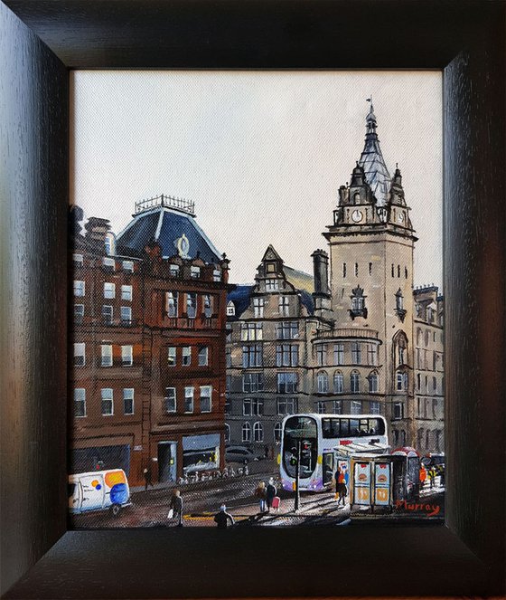 Glasgow Cityscape Painting Scotland