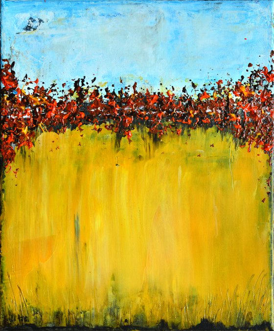 Autumn Field  - Modern abstract Gift Idea