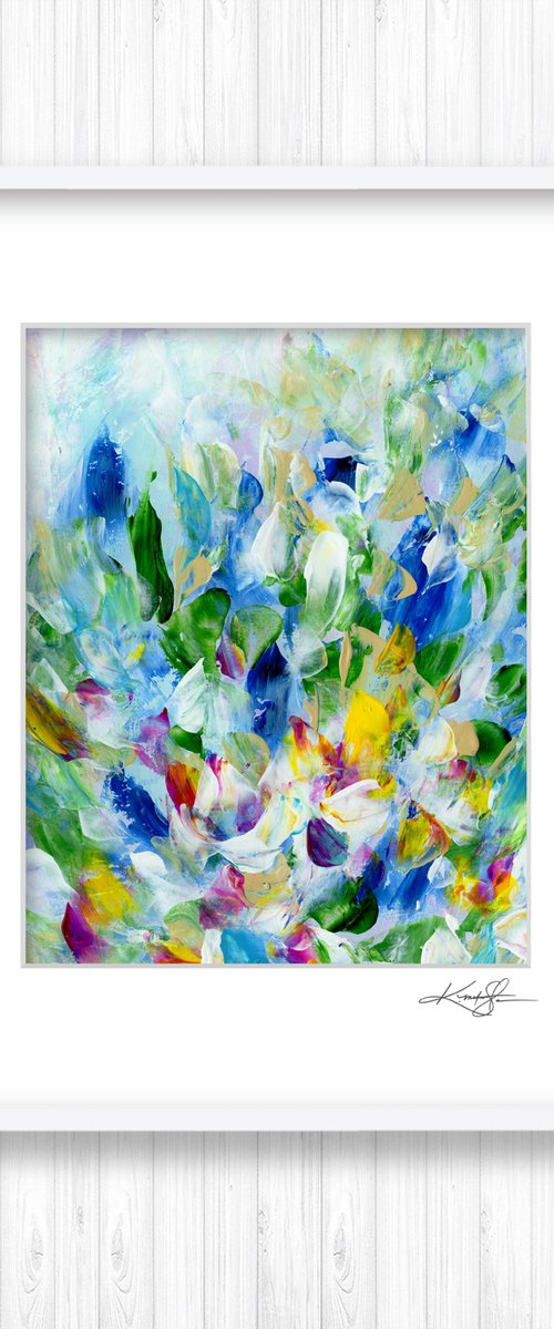Tranquility Blooms 4 - Flower Painting by Kathy Morton Stanion by Kathy Morton Stanion