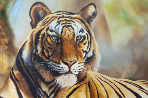 "Resting Tiger — Hyperrealistic Wildlife"