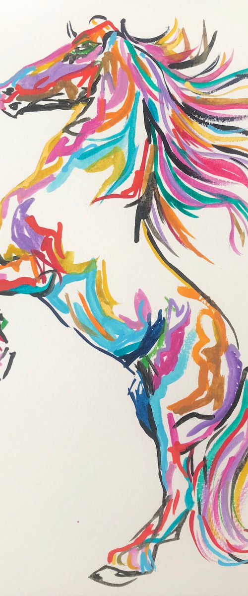 Horse Watercolour Study 2 by Andrew Orton
